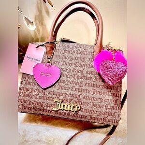 Juicy Couture Brown and Pink Satchel
